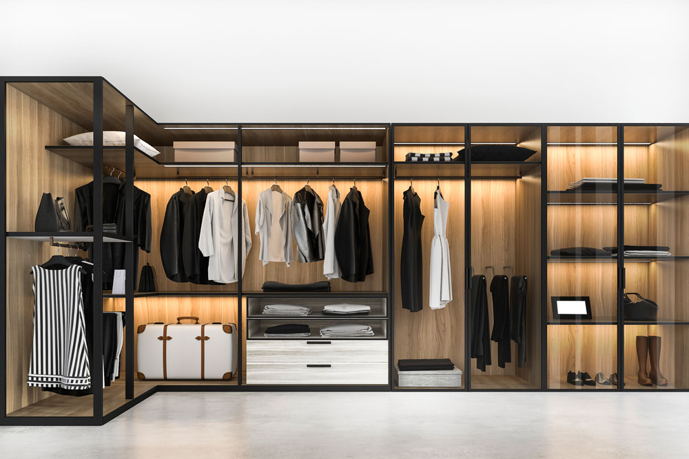 Kombinierbare Kleidungsstücke einer Capsule Wardrobe